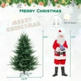 thumbnail image 3 of Costway 6 FT Artificial Xmas Tree with 778 PVC PE Branch Tips 240 Warm White LED Lights, 3 of 10