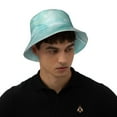 thumbnail image 4 of Fotbe Blue Marble Sombrero Tipo Pescador con Estampado – Sombrero de Sol de Algodón de Moda para Playa, Golf, Pesca, 4 of 6