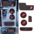 thumbnail image 2 of Para Dodge Durango 14-20 insertos de portavasos antipolvo, revestimientos de bolsillo Afortunado Sencillez, 2 of 5