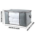 thumbnail image 2 of 100Fens 3Pcs Zippered Storage Bag for Closet King Comforter, pillow, quilt, bedding, Clothes, Blanket Organizers with Large Clear Window & Carry Handles Space Saver, 2 of 2