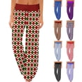 thumbnail image 5 of Women's Pajama Pants Sleepwear, Casual Drawstring Elastic Waist Pants, Comfy Straight Yoga Loose Trousers with Love Print,Red,2XL, 5 of 7