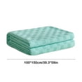 thumbnail image 2 of Hiroekza Cotton Knitted Gauze Summer Throw Blanket - Double Layer Thread Quilt for Summer & Winter - Skin-friendly Lightweight Cooling Comforter for Hot Sleepers - 40x60in Green, 2 of 6