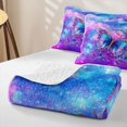 thumbnail image 4 of Homewish Dreamy Butterfly Quilt King For Girls,Purple Galaxy King Coverlet Set,3pcs, 4 of 7