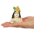 thumbnail image 5 of IBA Indianbeautifulart Hindu God Resin Lord Krishna Statue Idol Murti Spiritual Figurine Religious Showpiece Home & Office Table Décor-PL, 5 of 8