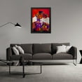 thumbnail image 3 of Stephen Chambers 19x24 Black Modern Wood Framed Wall Art Titled - Smokerman, 3 of 6