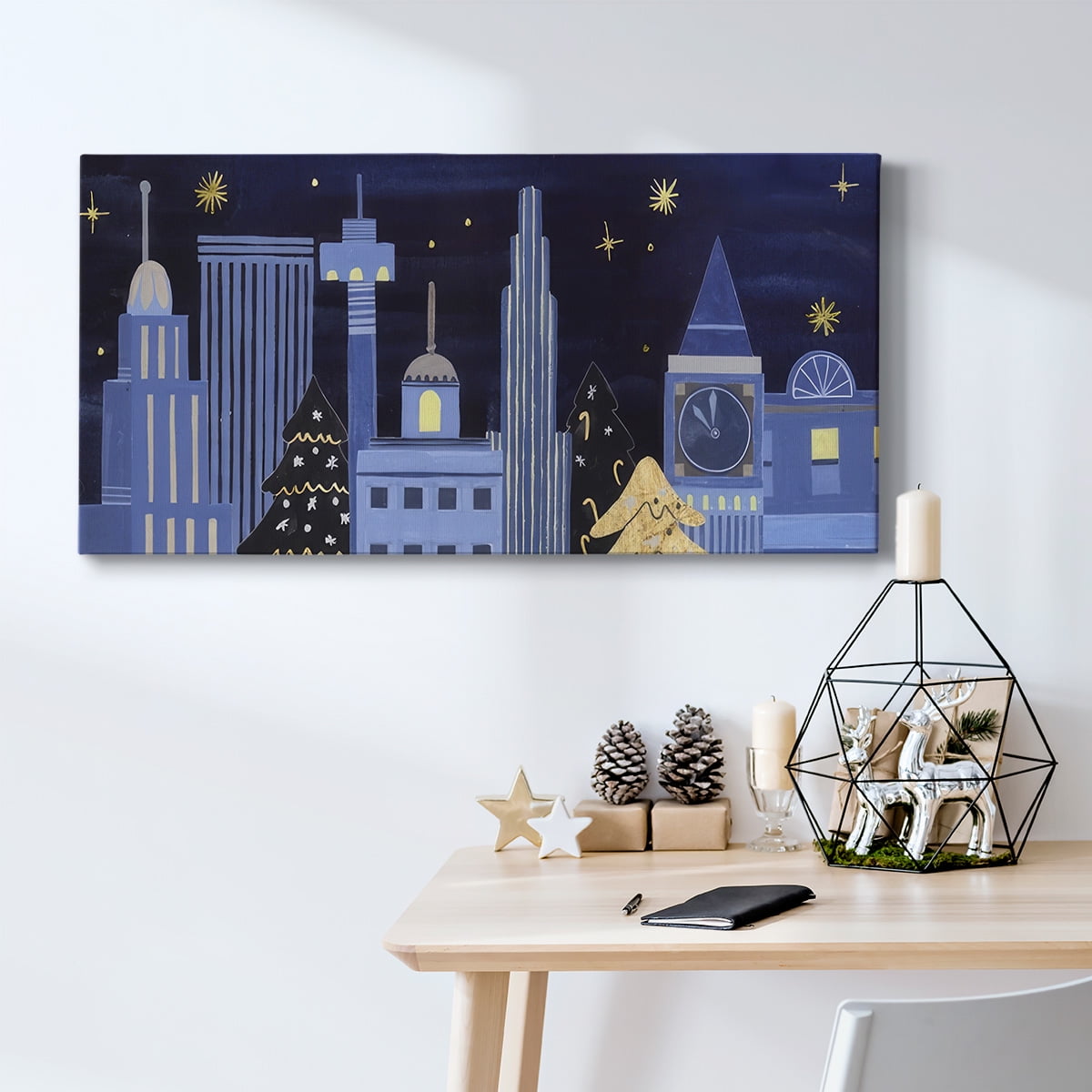 Holiday Night Collection D- Gallery Wrapped Canvas