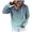 oversized hooded pullover - Light Blue, variant on uvwlwu Womens Gradient Print Henley Button Collar Hoodie Kangaroo Pocket Drop Shoulder Soft Street Casual Pullover Sweatshirt,S