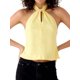 thumbnail image 1 of Camisetas de tirantes halter de verano para mujer, color liso, sin mangas, sin espalda, con lazo, estilo chaleco corto para fiesta., 1 of 9