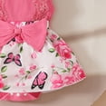 thumbnail image 5 of HCNTES Toddler Baby Girl Clothes: Soft Fabric Infant Outfits Short Sleeve Romper & Shorts 3PCS Outfits Set Cute Spring Summer Home Outing(Z01-Hot Pink,6-9 Months), 5 of 5