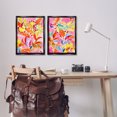 thumbnail image 3 of Stupell Industries Whimsical Leaf Impressions Plants & Flowers Painting Black Floater Framed Canvas Art Print Wall Art, 17 x 25, Set of 2, 3 of 10