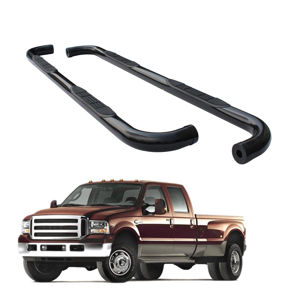 Akozon 3inch Black Round Nerf Bars for Dodge Ram 1500 Quad Cab 2009-2018 Running Boards, Nerf 2018 Ram 1500 Quad Cab Running Boards