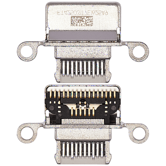 Replacement Charging Port Only Compatible For iPad Air 4 / iPad Air 5 (Soldering Required) (White) (10 Pack)