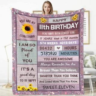 Henazin 7 Year Old Girl Birthday Gifts, 7 Year Old Girl Gifts, Gifts for 7  Year Old Girls Blanket 50X60, 7 Yr Old Girl Birthday Gifts, 7th Birthday