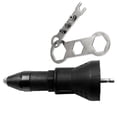 thumbnail image 1 of Adaptador de taladro remachador inalámbrico, pistola remachadora eléctrica, pistola remachadora para taladro inalámbrico, adaptador de taladro de tuerca de remache, máxima confiabilidad, 1 of 12