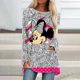 thumbnail image 1 of Fall 2022 Elegant Women's Disney Mickey Mouse Print Sweatshirt 3D Print Streetwear New Women's Design Tee DressM Gao Jinjia LED, 1 of 2
