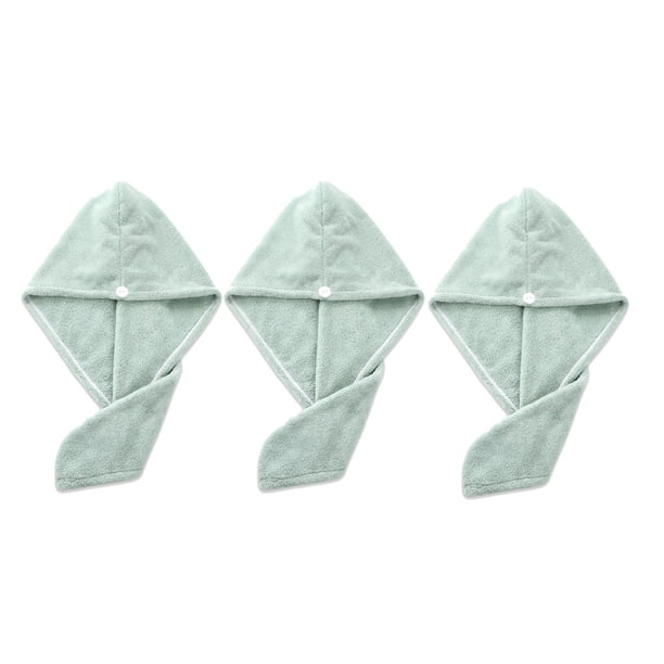 Paquete de 3 toallas suaves para el pelo de ducha para mujer, turbante para el pelo, gorro de secado, regalo para mujer