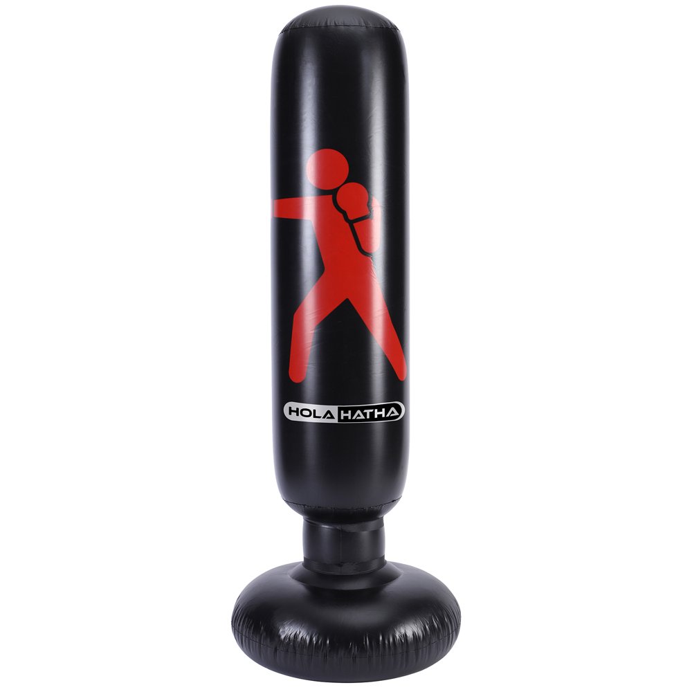 HolaHatha Inflatable Kids Punching Bag Home Boxing Equipment w/ Heavy