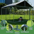 Petony Enclosed Rooftop Outdoor Dog Kennel and Playpen, UV and Water