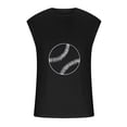thumbnail image 4 of Summer Savings Clearance! Titcea Mens Tank Tops Round Neck Sleeveless Baseball Printed Vests Beach Vacation Outdoor Running Workout T-Shirts, 4 of 5