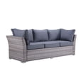 thumbnail image 4 of ACME Laurance Patio Sectional Sofa & Cocktail Table, Gray Fabric & Gray Finish, 4 of 10