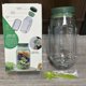 thumbnail image 1 of Leak-proof plastic salad storage jar (green) + disposable forks, 1 of 1
