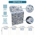 thumbnail image 6 of Tropical Plants Table Runner 90 Inches, Summer Coastal Blue Plaid Palm Trees Bed Runner Dresser Scarves Tabletop for Indoor Outdoor Parties/Ceremony/Banquet, 13" x 90", 6 of 9