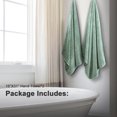 thumbnail image 4 of Green Essen 2 Pack Hand Towels Portable Ultra Soft Bath Hand Towel Sets 15"x31"Highly Absorbent Bath Sheets Quick Dry Shower Towels for Bathroom Kitchen Spa Hotel Gym(Green), 4 of 8