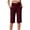 🔥 Wine_New, variant on Gifts Dianli Plus Size Yoga Pants Women's Oversized Pocket Stretch Comfortable Fitness Cropped Pants Breathable Elastic Waist Plus Size Activewear Yoga Pants