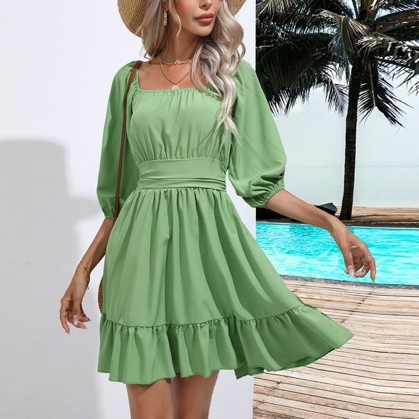 新品未使用　【YOURMLE】 PUFF SLEEVE RIBBON DRESS PUFF SLEEVE RIBBON DRESS