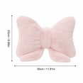 thumbnail image 2 of Sweet Bow Shaped Throw Pillow, Ultra Soft Plush Bowknot Cushion for Sofa Bed Living Room Home Decor Styles Office, 2 of 4