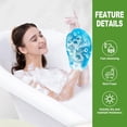 thumbnail image 4 of Honeycomb Exfoliating Bath Gloves - Microfiber for Enhanced Blood Circulation & Soft, Smooth Skin - Exfoliating Shower Mitt Sponges for All Skin Types (Blue - Glove), 4 of 14