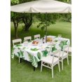 thumbnail image 4 of Outdoor Tablecloth with Umbrella Hole for Patio/Picnic/Party/Camping, Green Botanical Waterproof Table Cloth Rectangle Table Cover Washable, Spring Ivy Ferns Leaves Plants (60"x 120"), 4 of 8