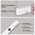 thumbnail image 4 of Book Light, Led Reading Clip On Book Light Rechargeable, 2026 Upgraded Flat Night Light with 3 Colors & Timer Lamp, Stepless Dimming Anti-Glare Intelligent Design, Reading in Bed (Black), 4 of 9