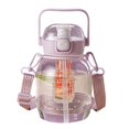 thumbnail image 2 of 1200ml Drinking Bottle Tea Separation Big Belly Straw Drink Bottle with Straw Daily Use, 2 of 8