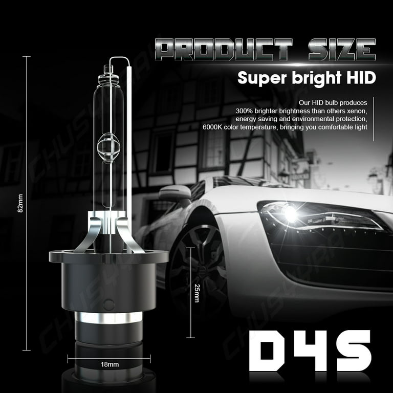 D4S HID Xenon Headlight Bulb 4300K 6000K White Pack of 2 – iLumen