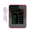 thumbnail image 2 of Monitor De Aire Interior Prefesional, Probador Portátil De Aire Inteligente CO2 TVOC HCHO PM2.5 Temperatura Temporizador De Humedad, Medidor De, 2 of 7