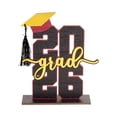 thumbnail image 3 of Decorr 2026 Graduation Decor, 8×6" 3D Black Wooden Grad Table Centerpiece with Grad Cap, Graduation Party Decorations 2026 & Grad Gift for Him Her, 3 of 8