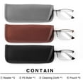 thumbnail image 7 of EFE 3 Pack Blue Light Blocking Reading Glasses for Men Stylish Metal Frame Readers with Comfort Spring Hinges Anti Eyestrain/UV Eyeglasses, 7 of 7