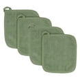 thumbnail image 1 of Set de soporte para ollas y almohadilla térmica Ritz Terry Cotton Juniper, paquete de 4, 1 of 5