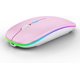 thumbnail image 1 of WREANU Wireless Bluetooth  Rechargeable Laptop Mice with LED Lights Silent Slim Use(BT5.2 and 2.4G Portable USB) Dual Mode Computer  for Laptop//Tablet//Computer/ (Black), 1 of 10
