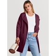 thumbnail image 6 of ANRABESS Womens Cardigan Sweater Open Front Knit Long Coatigan Dressy Casual Jacket Coat 2026 Fall Outfits Classy Clothes Wine Red Medium, 6 of 11