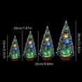 thumbnail image 3 of Artificial Mini Christmas Tree with Led Light, Small Pine Tree with Wooden Bases Tabletop Decor for Xmas Holiday Party Home Decor Winter Crafts Ornaments, 3 of 7
