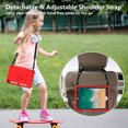 thumbnail image 6 of FJLBDE Case for iPad 6th / 5th Generation (2018 2017), iPad Air 2 / Air 1, iPad Pro 9.7 inch with Butterfly Stand, Protective Cover for Kids Girls, Pencil Holder, Shoulder Strap, Red, 6 of 7