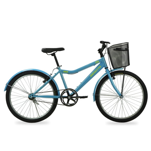 Bicicleta BENOTTO Montaña KYRA R24 1V. Mujer Frenos "V" Acero Aqua Talla:UN