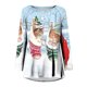 thumbnail image 4 of Camisas Navideñas Para Mujer Tops de Manga Larga Moda Casual Estampado de Cuello Redondo Blusa Superior Suelta Jersey Odeerbi ODB202283, 4 of 5