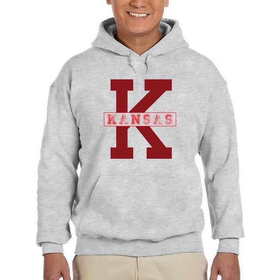 Vintage College Kansas Hoodie Men -Image by Shutterstock, Male Medium