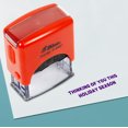 thumbnail image 1 of Printtoo Thinking Of You This Holiday Season Self Inking Rubber Stamp Pre,Inked Office Stamp, Home Office Business Stationery, 38 x 14 mm, Violet, 1 of 5