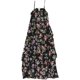 thumbnail image 1 of bar III Maxi vestido con volantes en capas para mujer, negro, mediano, 1 of 2