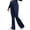 Navy, variant on Women's Maternity Flare Leggings for Women with Pockets,Crossover Yoga Pants with Tummy Control,High Waisted and Wide Leg,Navy,S
