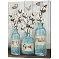 thumbnail image 2 of Farmhouse Bathroom Decor Wall Art Rustic Cotton Blue Jar Bathroom Pictures for Wall Country Bathroom Canvas Prints Relax Soak Unwind Signs Painting Modern Artwork Home Decor for Bathroom12"x16", 2 of 6